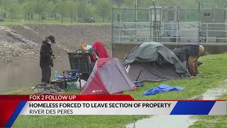 St. Louis Metro Police move homeless camp off private property along River Des Peres