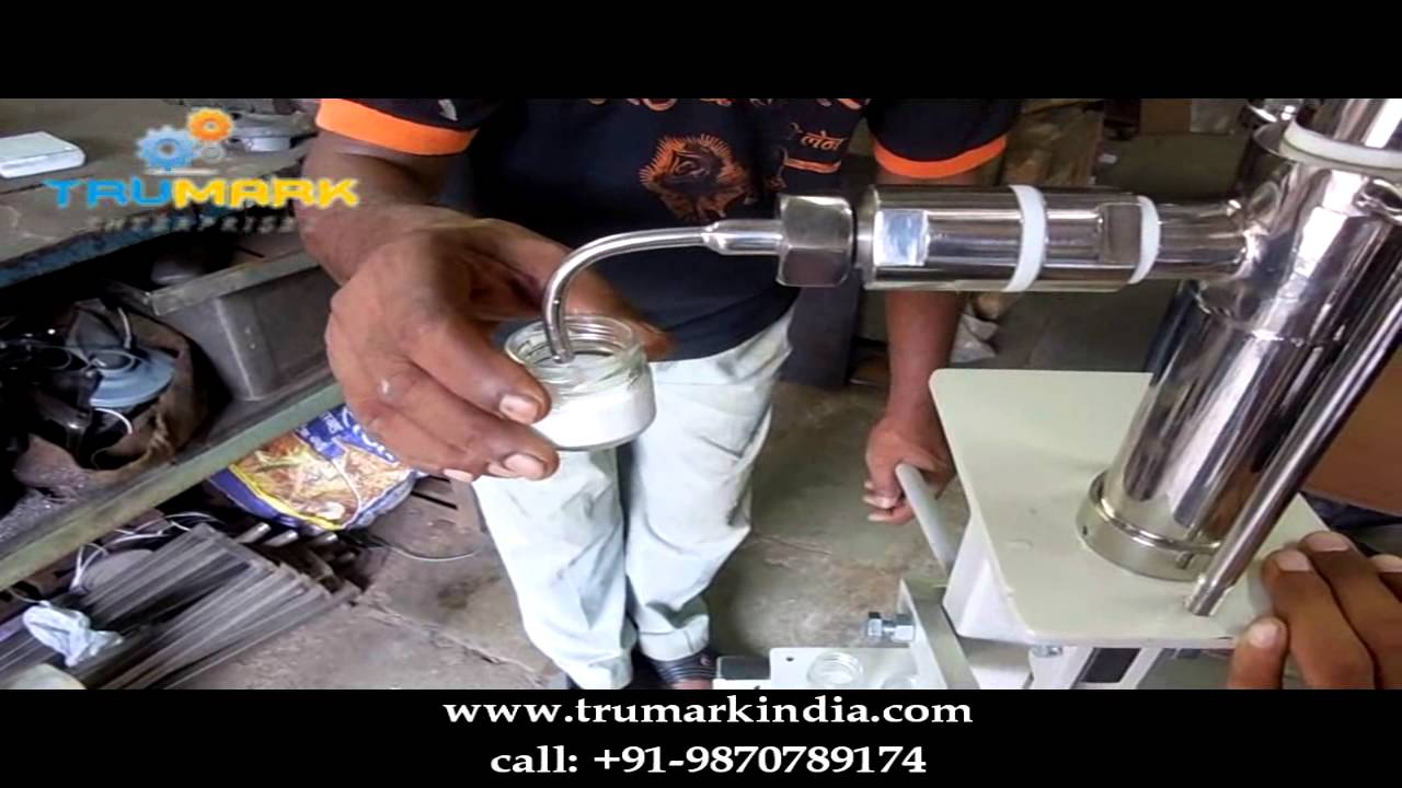 low cost hand operated filling machine - paste, liquid, shampoo, cream, adhesive