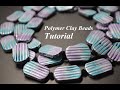 polymer clay tutorial corrugated beads FIMO gewellte Fimoperlen волнистые бусины из полимерной глины