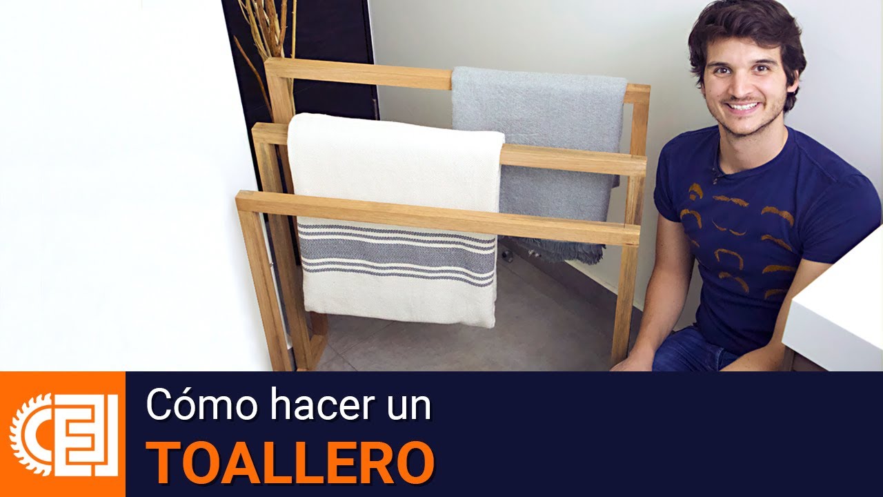 Cómo hacer un toallero de madera