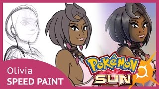 Pokemon Sun and Moon's Olivia Speed Paint by Chakra-X 14,903 views 7 years ago 9 minutes, 49 seconds