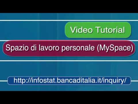 Spazio di lavoro personale (MySpace) - Video Tutorial