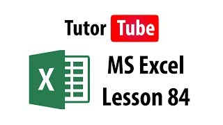 MS Excel Tutorial - Lesson 84 - PivotCharts