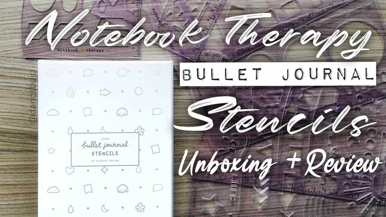 Notebook Therapy Tsuki Bullet Journal Stencils REVIEW + UNBOXING + TIPS