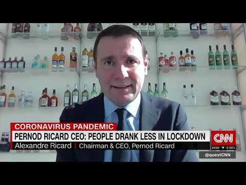 Pernod Ricard CEO: People drank less in lockdown