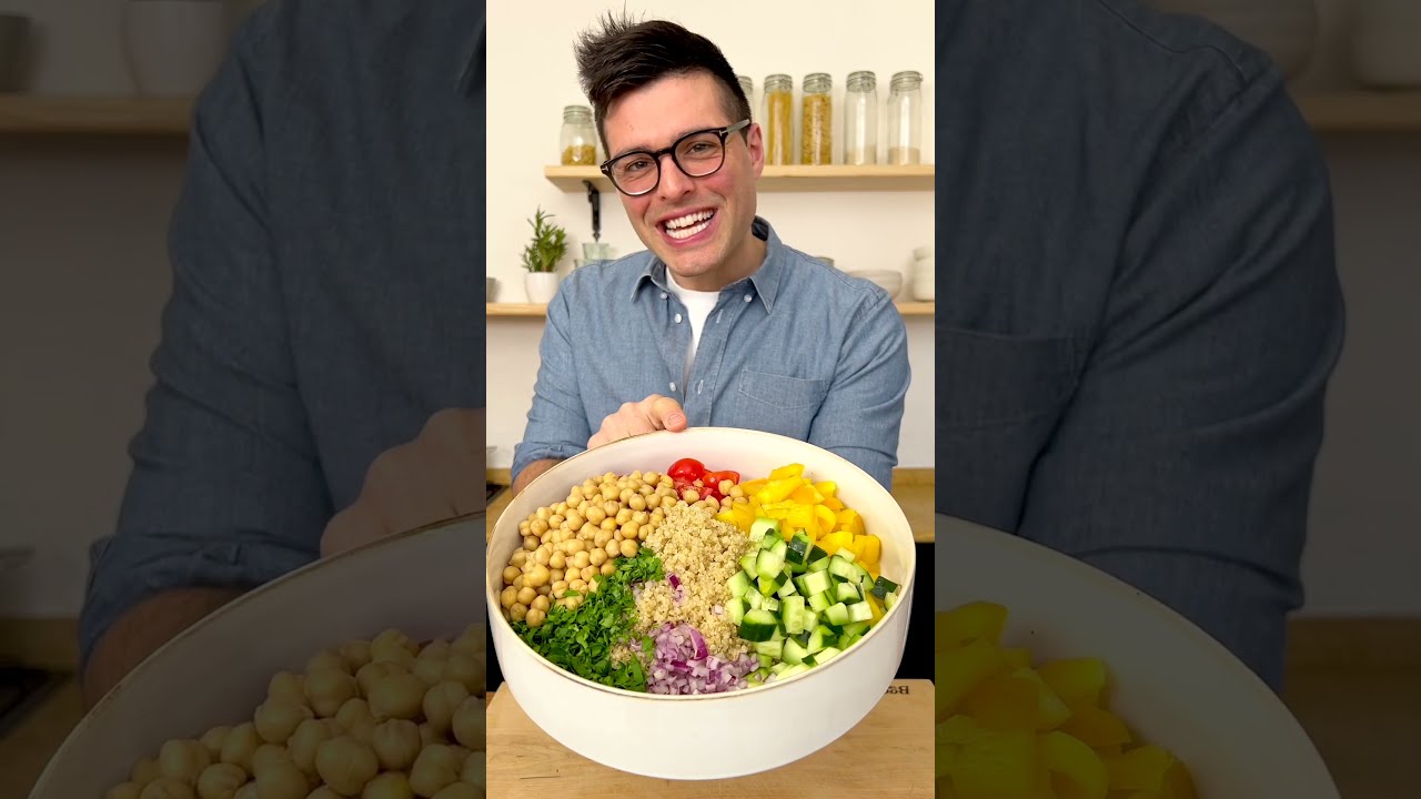 Chickpea Quinoa Salad 20 Min Lunch Idea 