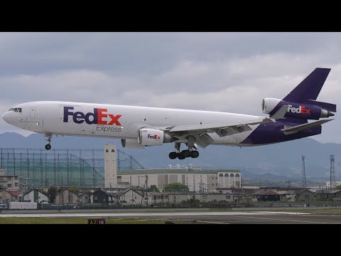 アメリカ民間貨物輸送フェデックスのmd 11型機が横田基地へ飛来 Usa Fedex Express Mcdonnell Douglas 