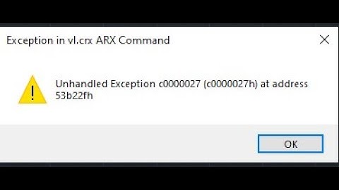 حل مشكلة Error code (C0000027h) في برنامج AUTOCAD