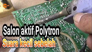 salon aktif Polytron suara kecil sebelah/ mutting