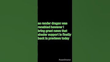 minecraft bedrock render dragon shaders are here!!!