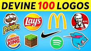 DEVINE 100 LOGOS EN 3 SECONDES ✅ QUIZ 100 LOGOS