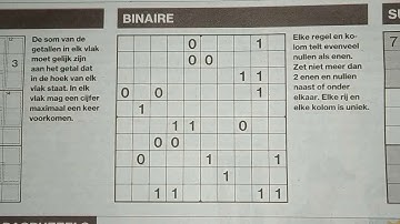 An outstanding Binary Sudoku puzzle (with a PDF file) 6-26-2019 part 1 of 3