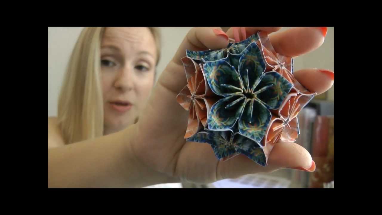 KUSUDAMA AND PAPER FLOWERS TUTORIAL