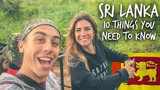 SRI LANKA Top 10 Things you NEED to know before you go