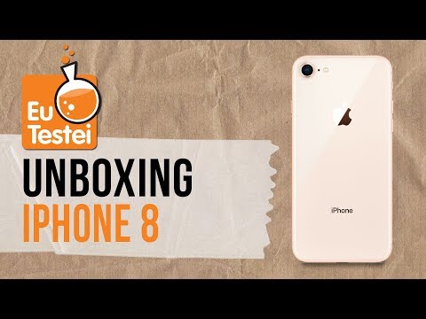 iPhone 8  hands-on e tudo o que vem na caixa - Unboxing EuTestei Brasil