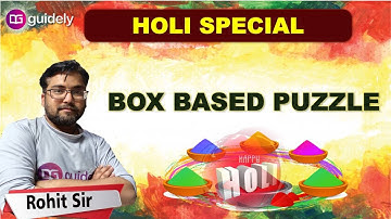 Box Based Puzzle (Class 5) by Rohit Sir | SBI Clerk Mains 2020 - Guidely
