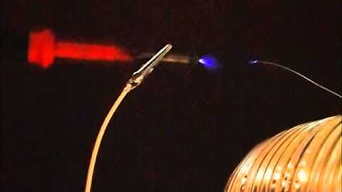 First test of Solid State Tesla Coil