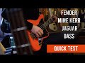 Fender mike kerr jaguar bass  quick demo test