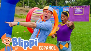 Programa de juegos de Blippi - Carrera a la meta | Blippi Español | Videos educativos para niños