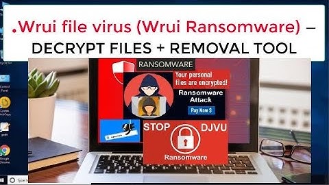 .Wrui File Virus Ransomware Removal (+.Wrui File Recovery)