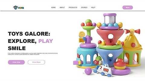 Create Toy Shop Website Using HTML & CSS | Fast Code