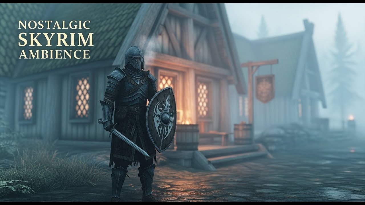 24/7 Skyrim Ambience & Music | Relax, Sleep, Study, Explore Dragonborn Song Of Praise