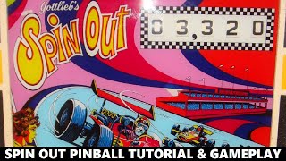 Spin Out Pinball Tutorial Gameplay Gottlieb 1975