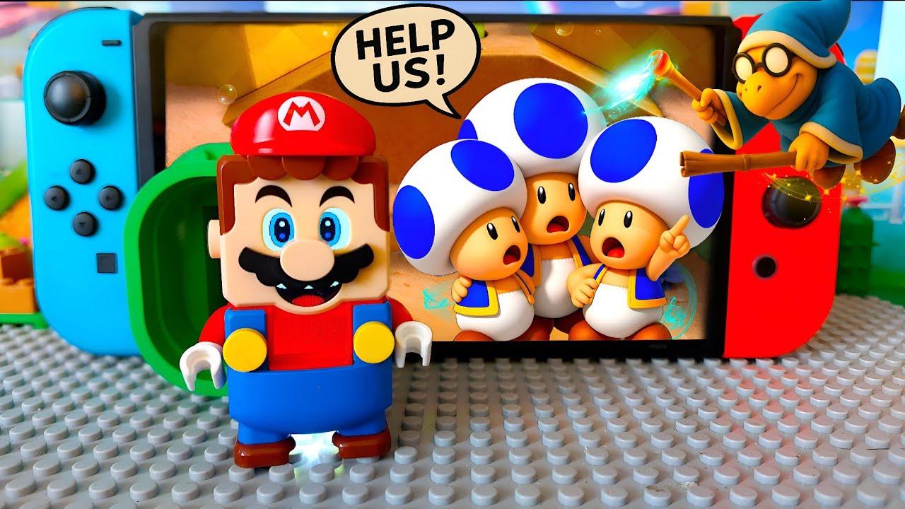 Why 3 Toads? Where's Bowser? Lego Mario Enters Nintendo.. #legomario