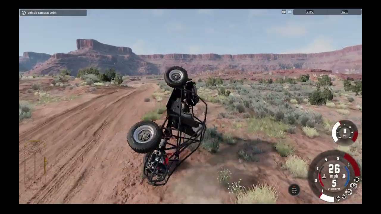 beamng offroad cars in dessert