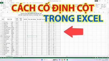 Bí kíp cố định cột Excel đơn giản mà hiệu quả
