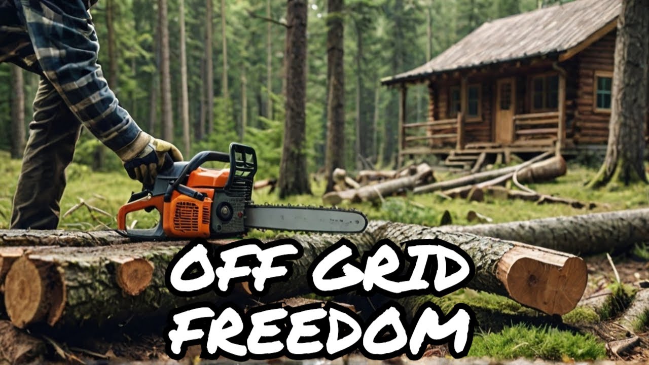 Clearing Land to Build an Off Grid Cabin Part 1: Freedom - YouTube