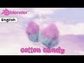 English 【blender3.4】Beginner Tutorial Modeling cotton candy in a blender Cycles 3DCG