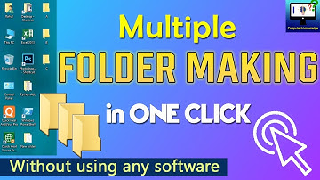 How to make multiple folder in one click | # Tips & Tricks 7 | Without using any software