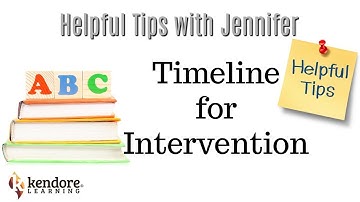 Putting Things In Perspective: Timeline for Intervention⎪Kendore Learning/Syllables Learning Center