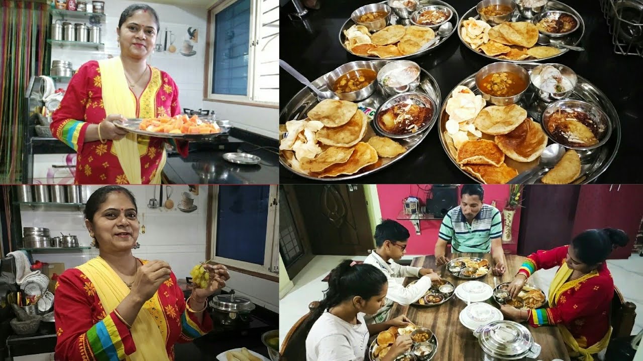 Holi Thali Indian Mom Evening To Dinner Routine Punjabi Chole Malpua मालपुआ Puri छोले दही