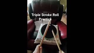 Triple Stroke Roll Practice #drums #drummer #drumming #percussion #drumline #drumsticks #drummethod