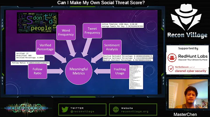 DEF CON 29 Recon Village - MasterChen - Can I Make My Own Social Threat Score