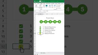 Checkbox ✅ in Excel |#excel #youtube