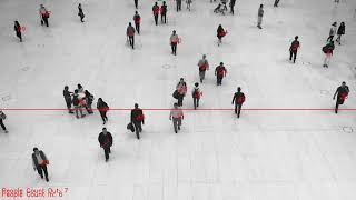 People Detection and Counting In-Out Line using Deepsort and Yolov3