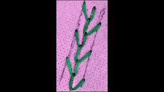 Single Feather Stitch | craftschool-#Shorts #ytshorts #shorts