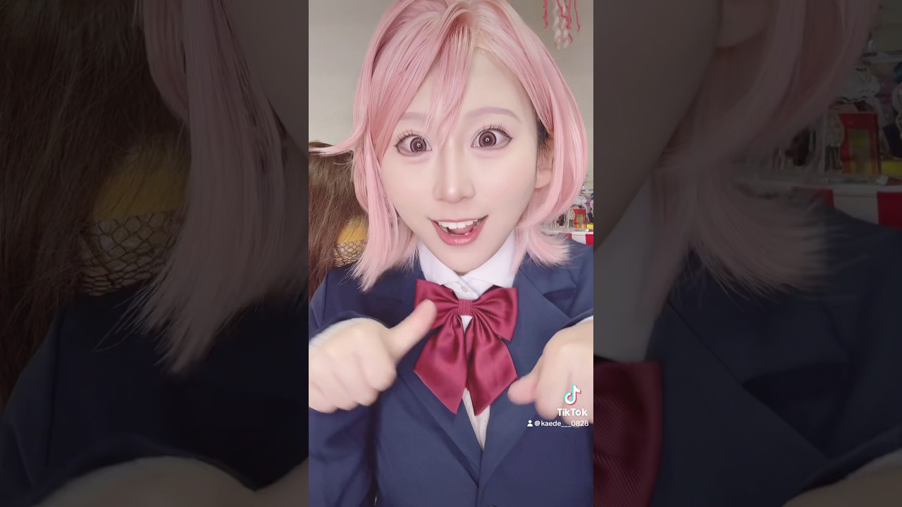 ダンダダン　白鳥愛羅　コスプレ 白鳥愛羅🩷ダンダダン . アニメのダンダダンの演出すごく