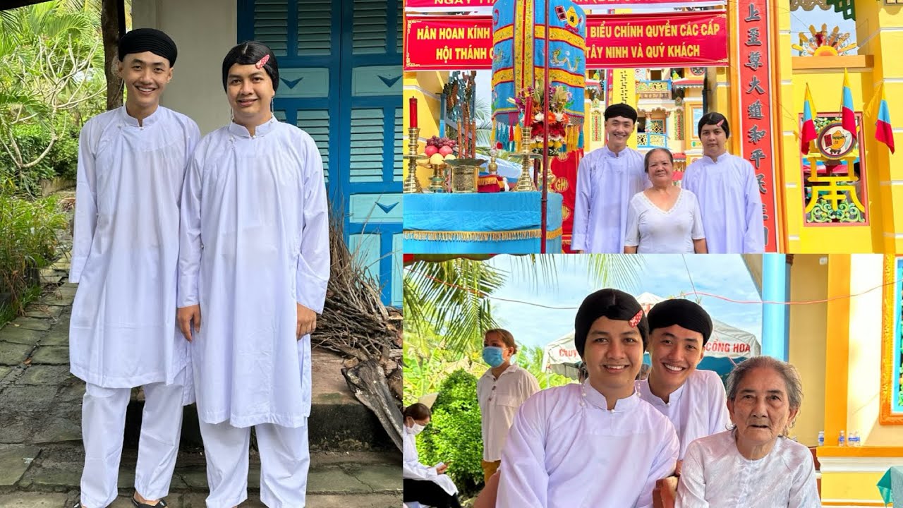 Vợ chồng thằng Sang đi ăn chay | Lễ khánh thành Thánh Thất Cao Đài Hòa Tịnh - Tập 149