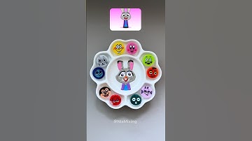 Sprunki zootopia color mixing 🎵 Guess the Final color! #colormixing