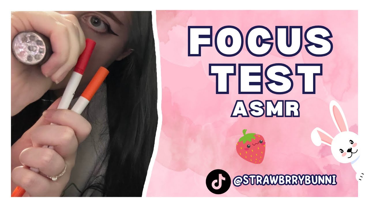 Focus test ASMR ♡ - YouTube