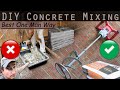 The Best Way to Mix Concrete When Working By Yourself