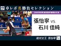 卓レポ名勝負セレクション｜張怡寧 対 石川佳純（世界卓球2009横浜大会 女子シングルス準々決勝）