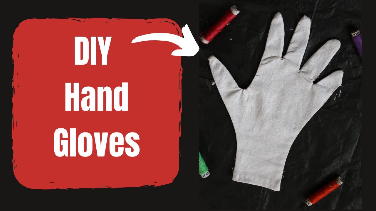 How to make reusable hand gloves from cloth DIY how to make gloves at Home outdoor hand