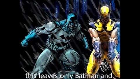 Batman vs Wolverine vs Predator vs Terminator vs Alien