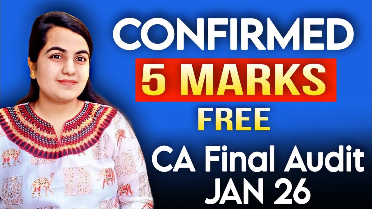 Confirmed 5 MARKS in 5 mins For Free in CA Final Audit JAN 2026💯 CA ...