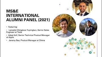 MS&E International Alumni Panel (2021)